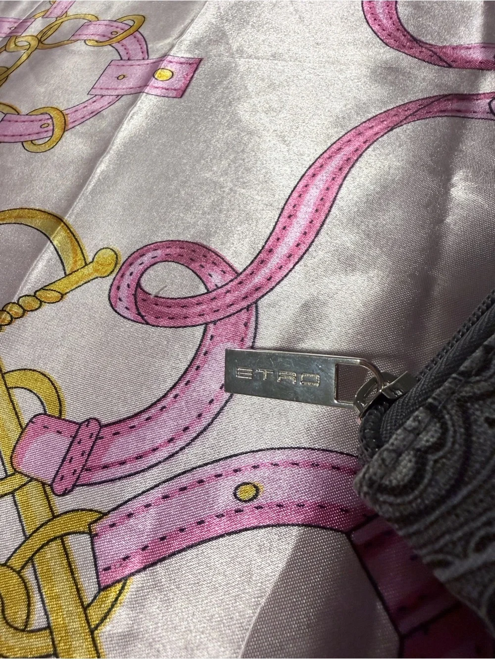 Etro Profumi paisley-patterned grey cosmetic pouch